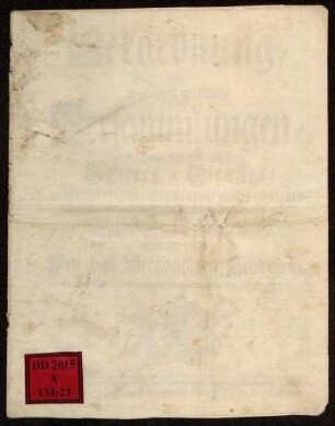 Verordnung/ In wie weit geistliche Versammlungen/ ausserhalb des öffentlichen Gottes-Dienstes/ zu weiterer Erbauung und Gottes-Furchts-Ubung, unter Aufsicht derer Lehrer eines jeden Ohrtes, zugelassen, und welche dahingegen, als unzuläßig und verdächtig untersaget seyn solle : Für das Hertzogthum Schleswig. de dato Christiansburg zu Copenhagen, d. 13. Febr. 1741.