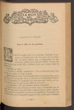 Capítulo XXXIII - Con el oído en las puertas...