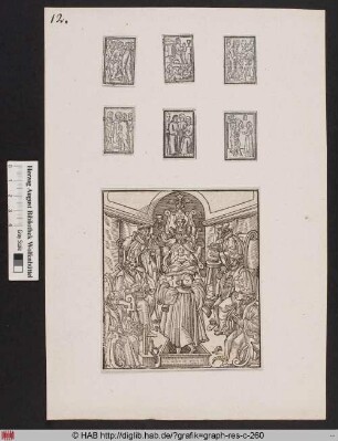 Die Verleugnung Christi durch den Heiligen Petrus.