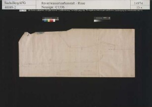 Projektierte Trinkwasserleitung für das Berthelsche Gehöfte in Rothenfurth