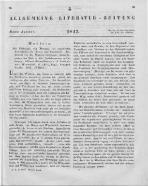 Griesinger, W.: Die Pathologie und Therapie der psychischen Krankheiten. Für Aerzte und Studirende dargestellt. Stuttgart: Krabbe 1845