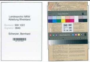 Entnazifizierung Bernhard Schenzer, geb. 12.11.1897 (Stadtinspektor)