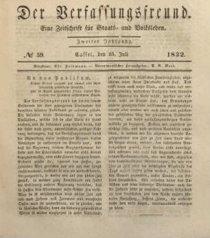 № 59. Cassel, den 25. Juli 1832.