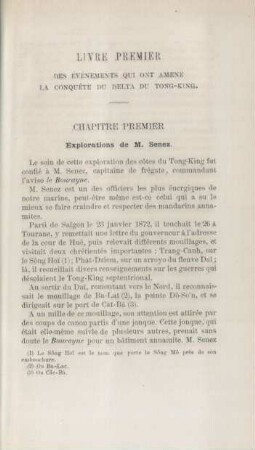 Livre premier. Des evènements qui ont amené la conquête du delta du Tong-King