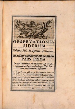 Observationes siderum habitae Pisis ab a. 1774 - 1778
