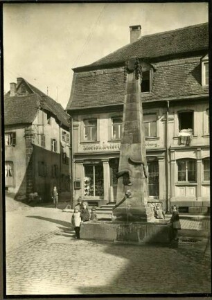Schlangenbrunnen. Errichtet vom Kanton Blieskastel zu Ehren Napoleons, 1804