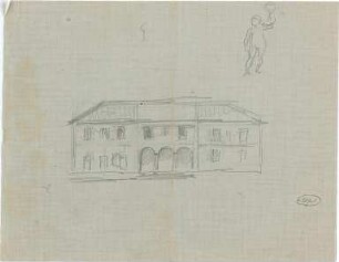 Hildebrand, Adolf von; Nemisee (Latium, Italien); Hausentwürfe - Ansicht; Personenstudie