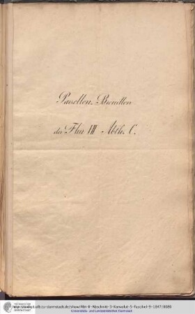 Parzellen-Brouillon Heusenstamm Flur VII Abt.C