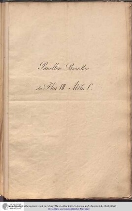 Parzellen-Brouillon Heusenstamm Flur VII Abt.C