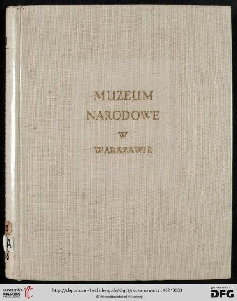 6: Rocznik Muzeum Narodowego w Warszawie