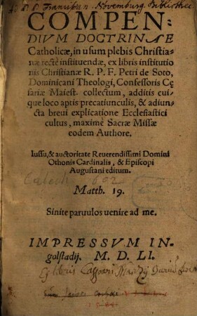 Compendium doctrinae catholicae