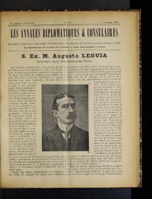 S. Ex. M. Augusto Leguia.