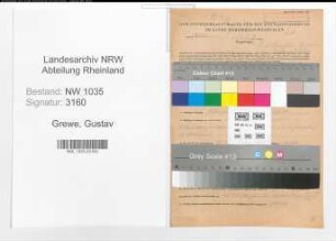 Entnazifizierung Gustav Grewe , geb. 16.04.1902 (Steiger)