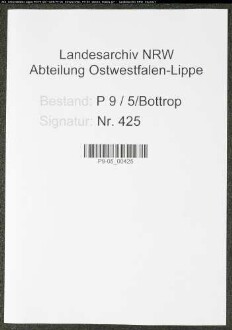 Sterberegister Standesamt Bottrop