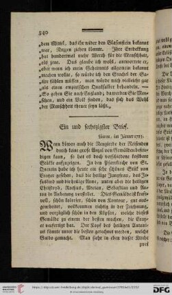 (Ein und sechszigster Brief - Siebenzigster Brief)