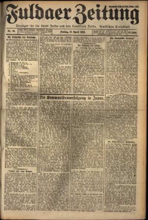Ausgabe vom Freitag, den 13. April 1928.