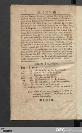 Fautes à corriger.