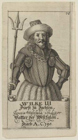 Bildnis des Wilke III., Fürst der Sachsen