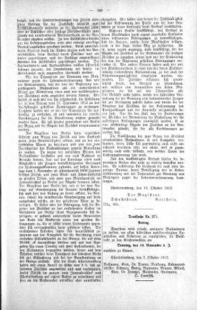 No. 19 (266-291) (275), 30. Oktober 1912