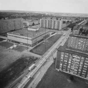Centrum-Warenhaus in Hoyerswerda : Blickrichtung Nordwesten