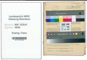 Entnazifizierung Franz Koenig , geb. 28.09.1895 (Lehrer)