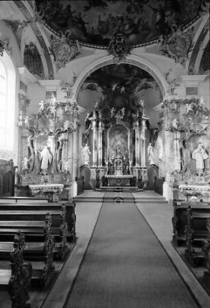 Haigerloch: Innenraum der barocken St. Anna-Wallfahrtskirche