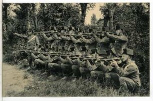 Großenhain. Königlich Sächsisches 1.Husaren-Regimiment König Albert Nr.18 - Gefecht zu Fuß