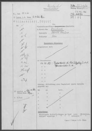 Heubach: Visitationsbericht mit Pfarrbericht 1966