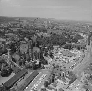 Erfurter Dom und Domplatz : Blickrichtung Nordwesten