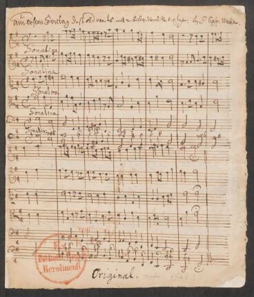 O Herr hilf o Herr laß wohl gelingen; V (4), orch, bc; G-Dur