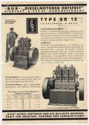 Ortsfester Dieselmotor
