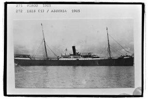 Assyria ex Isis (1889), Frachtschiff, Hamburg-Amerika Linie, Hamburg, Bau-Nr. 63