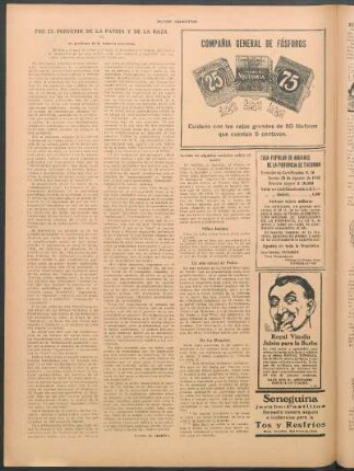 Por el porvenir de la patria y e la raza : VI - El problema de la infancia pervertida