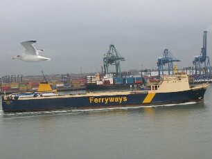 Harwich - Containerhafen : Aufgenommen im Containerhafen von Harwich am 23. November 2004
