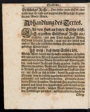 Abhandlung des Textes.