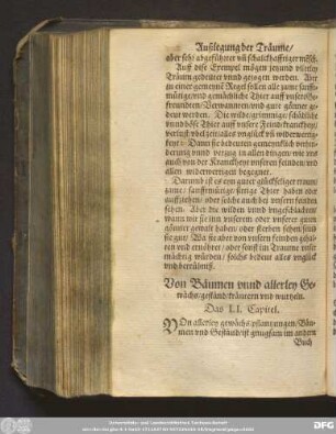 Von Bäumen unnd allerley Gewächs/ geständ/ kräutern und wurtzeln. Das LI. Capitel.