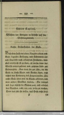Letztes Kapitel. Pflichten der Religion in Absicht auf die Besserungsmittel