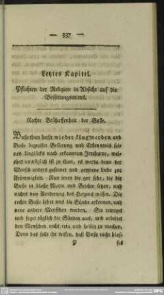 Letztes Kapitel. Pflichten der Religion in Absicht auf die Besserungsmittel