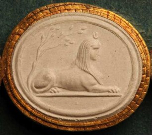 Eine ägyptische Sphinx (Daktyliothek, Supplement)