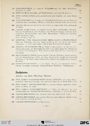 Skulpturen (Nr. 291-309)