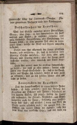 Beschaffenheit der Krankheit.