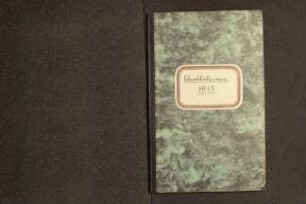 Namensverzeichnis Heiratsregister Lemgo 1915