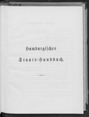 Hamburgisches Staats-Handbuch.