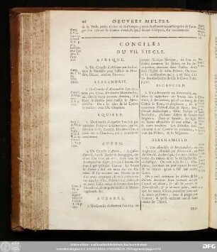 Conciles Du VII. Siecle.