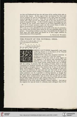 The Pursuit of the Pictorial Ideal