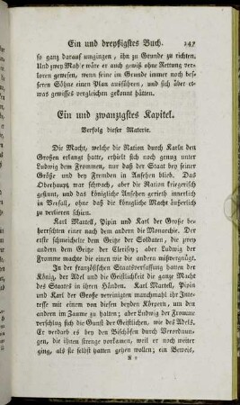 Ein und zwanzigstes Kapitel. - Dreyßigstes Kapitel.