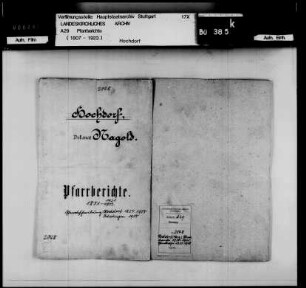 Hochdorf (Nagold): Pfarrberichte und Pfarrbeschreibungen