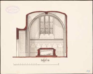 Gruftkapelle: Schnitt