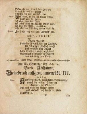 Vierte Abtheilung. Die liebreich auffgenommene Ruth