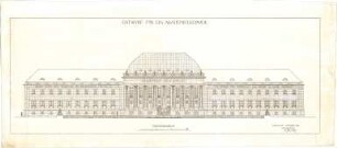 Billing, Hermann; Karlsruhe (Baden-Württemberg); Akademiegebäude - Vorderfassade (Ansicht)
